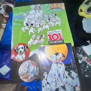Disney 101 Dalmatians Bundle Vintage Towel Plates & Framed Picture